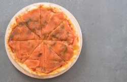 Pizza de salmón